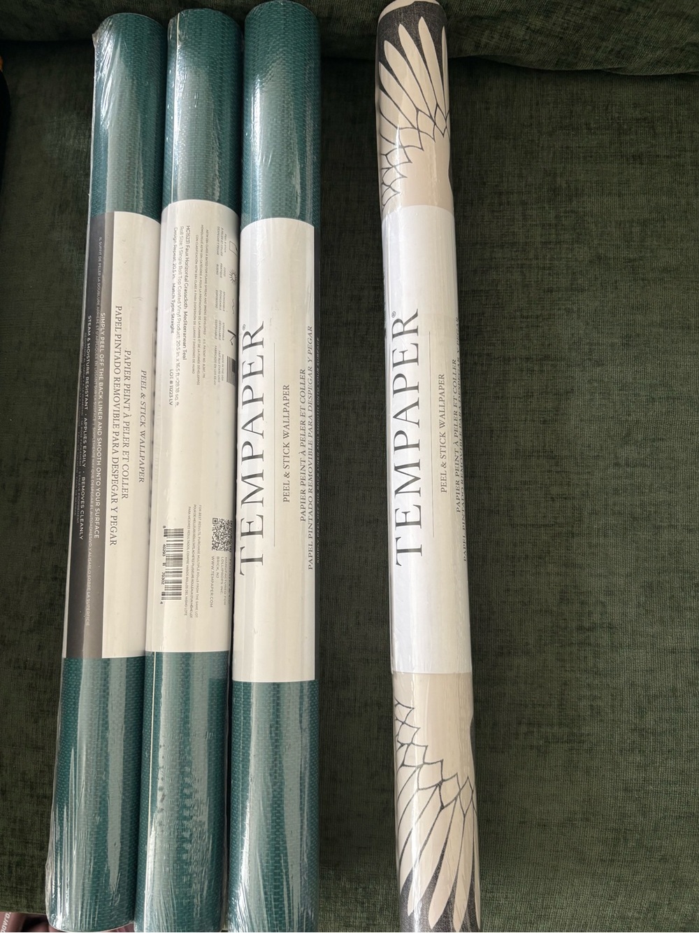 Tempaper Teal Peel & Stick Wallpaper - Teal Accent